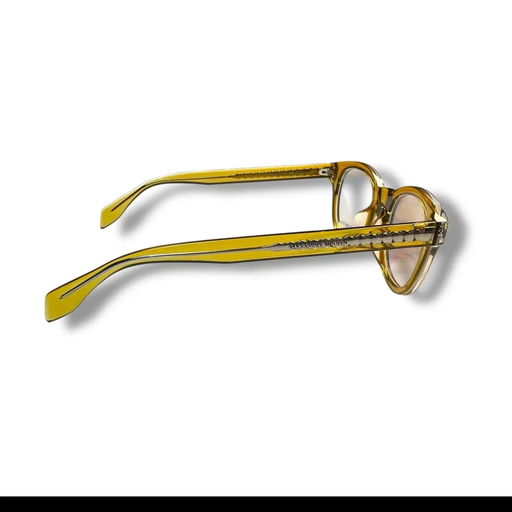 Alexander McQueen Authentic Tortoise Eyeglasses Frames AMO0270A 47-21-145 Unisex